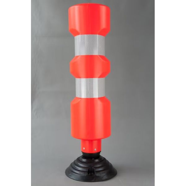 830mm ANTI-UV Flexible PE Delineator Post Traffic Warning Spring Post for Road Safety
