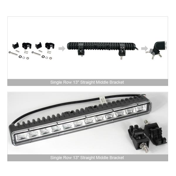 Super Slim 60W 13 Inch 12V 24V Car Led Bar 4x4 Offroad Light Auto For Off road Flood DRL ATV 4WD Truck Work Barr Driving