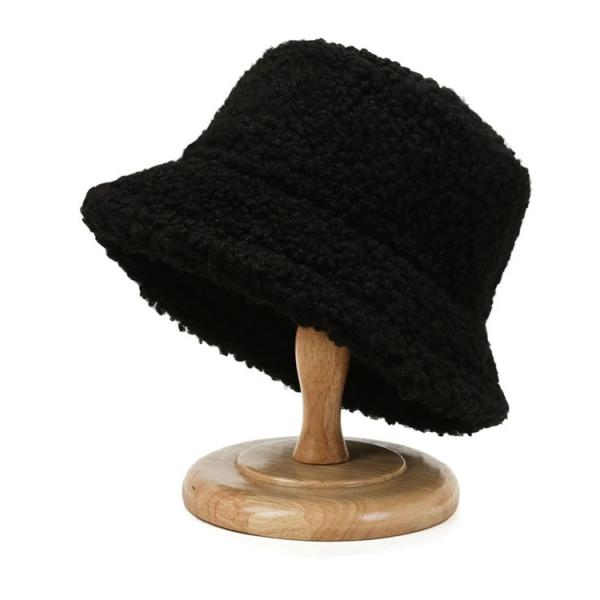 Pescador sólido Hat Autumn Winter Lamb Wool de Harajuku del cubo de la pintada unisex del sombrero los 60cm