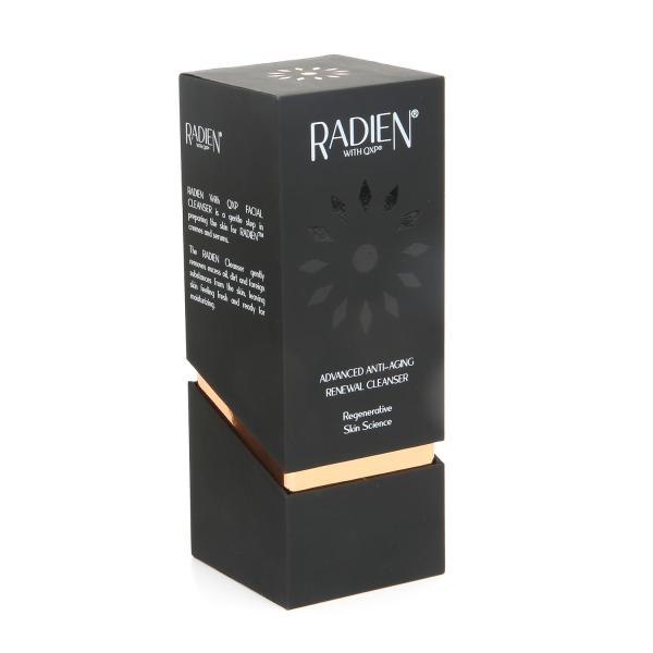 Black Cosmetic Packaging Boxes With Gold Foil Logo White Interior