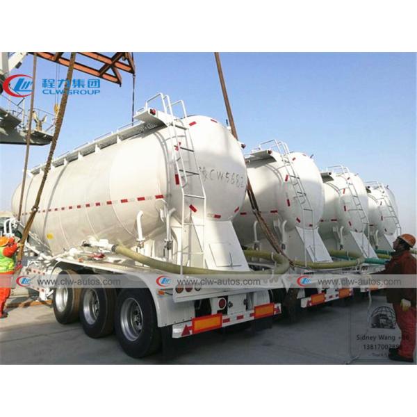 25cbm 35cbm 50cbm Carbon Steel Tanker 3 Axle Semi Trailer For Bulk Cement