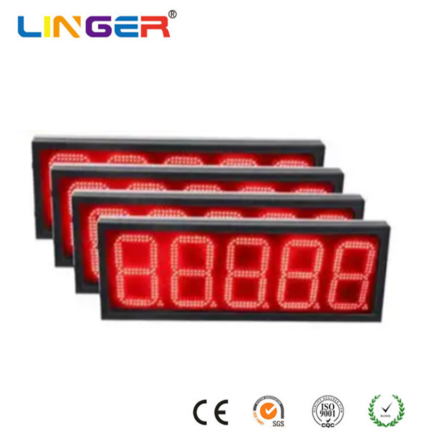 UV Resistant Gas Station LED Sign Scratch Proof Gas Station Price Board Customized
