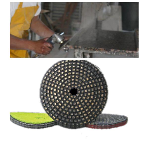 Metal Bond Diamond Polishing Pads Never Fade For Concrete / Engineered Stone