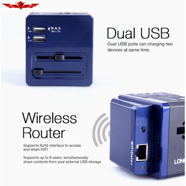 Hot Sell 2.5A UK/EURO/USA/AUS WIFI Adpater With WIFI Router For Android Tablet