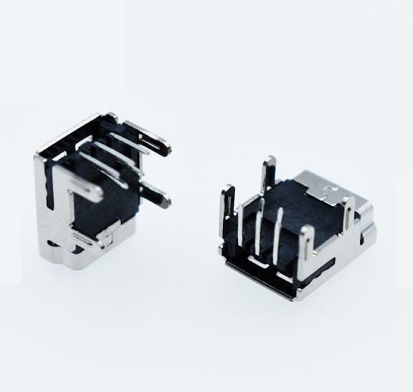 Nickel Plating 1.0 Amp 5Pin Female Pcb Mount Usb Socket
