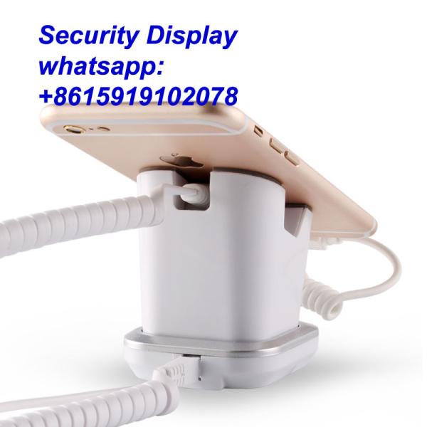 COMER Powerful tablet counter display charging and alarm sensor stand, anti-theft devices for accessories stores