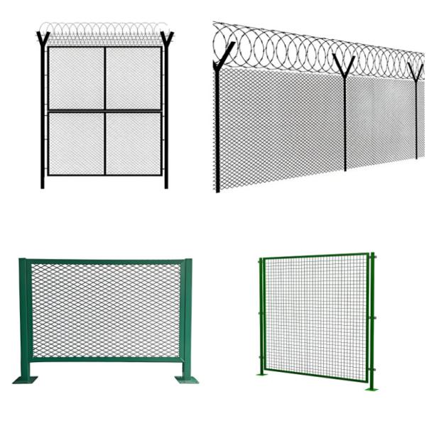 3D 6 Gauge Welded Wire Mesh Fence Panels For Prison