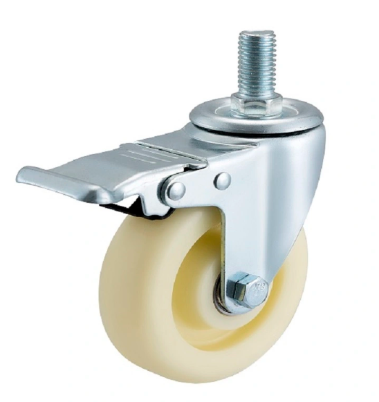 Industrial Medium Duty Trolley Wheels 3‑5″ PP/TPR Swivel Caster with Brake