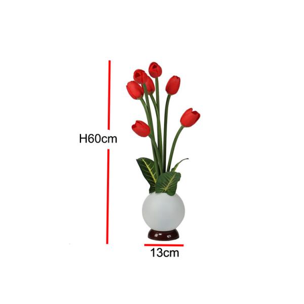 LED Night Light Fake Flower Tulip Vase Lamp Small Night Light Export Foreign Imitation Flower Home Decoration