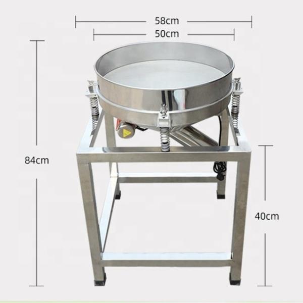 Customized High Screening Rate Circular Ultrasonic Vibrating Screen for Powder Granule