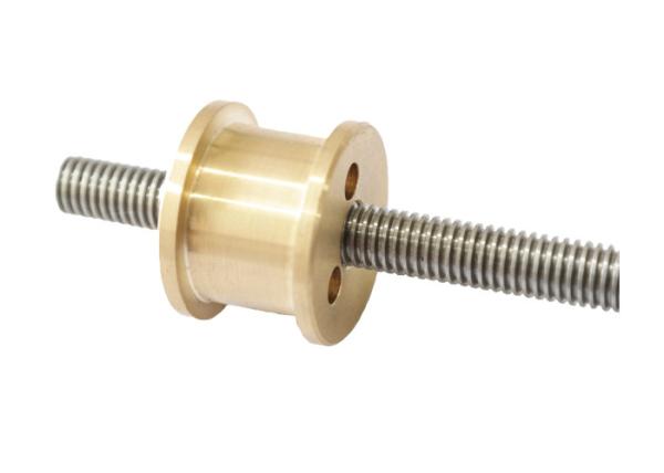 Nível de desempenho trapezoidalmente do parafuso movimentador da cabeça completa do dente e do conjunto de porca 4,8