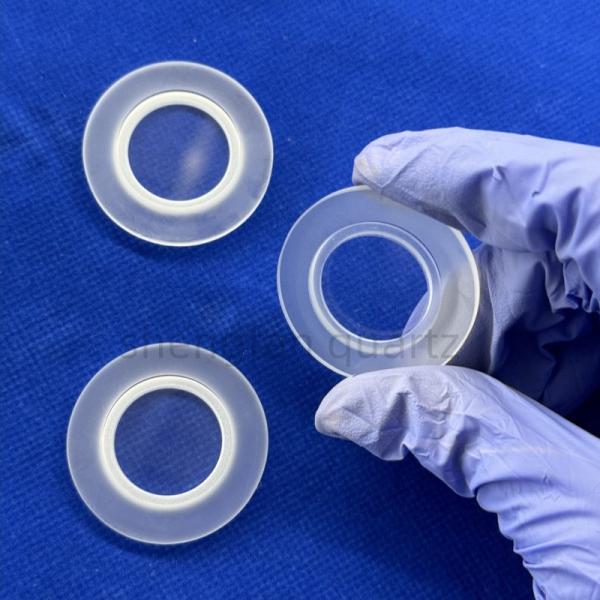 Slotted Quartz Glass Sheet Fused Quartz Window Factory Custom High Temperature High Permeability