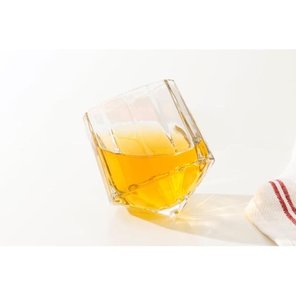 7 Ounce Glass Drinking Cups 200ml Diamond Crystal Whisky Glasses Machine Pressed