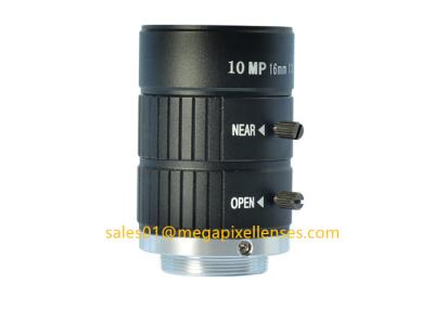 1 16mm F1.4 10Megapixel Manual IRIS C Mount Industrial FA Lens, 16mm 10MP Non Distortion Industrial Lens
