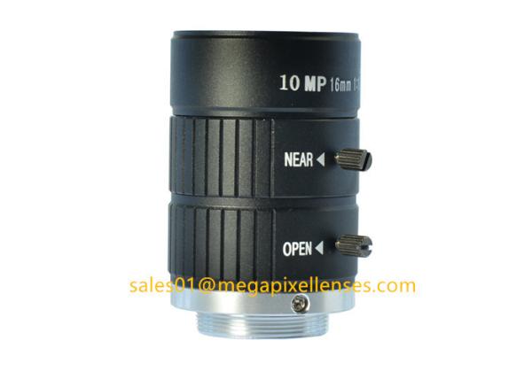1 16mm F1.4 10Megapixel Manual IRIS C Mount Industrial FA Lens, 16mm 10MP Non Distortion Industrial Lens
