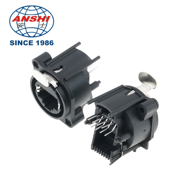 Waterproof Shielded D-Type RJ45 Female Dual Port Feed-through Socket, 8P8C Ethernet Cable Adapter