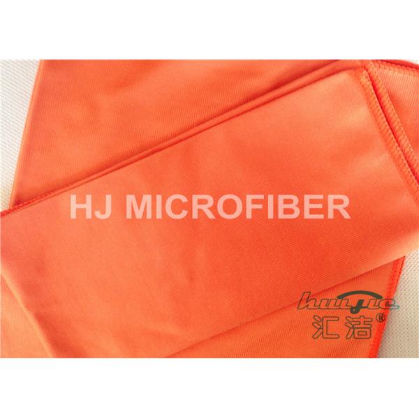 Ткани чистки Орандж автомобиля Microfiber полиэфира, полотенца автомобиля Microfiber суша