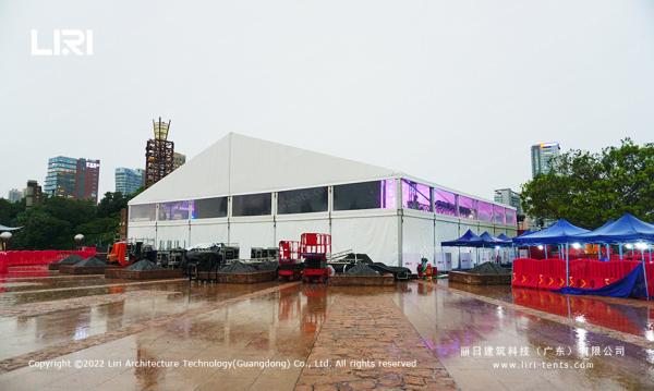 Fire Retardant Party Event Tent With White PVC Sidewall