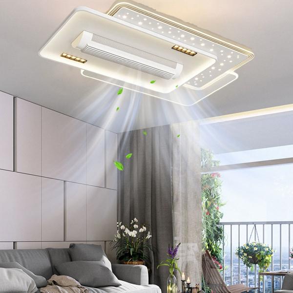 Ventilateurs de plafond de luxe modernes, ventilateurs de plafond LED intelligents avec télécommande