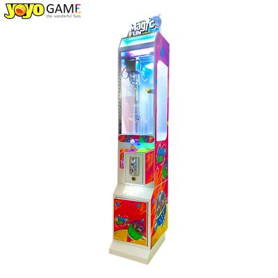 Máquina de venda de garras de bonecas de arcade com aceitador de contas
