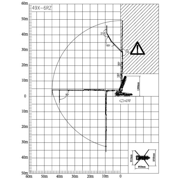 Green 49m Used Truck Concrete Pump ZLJ5330THBBE_49X-6RZ