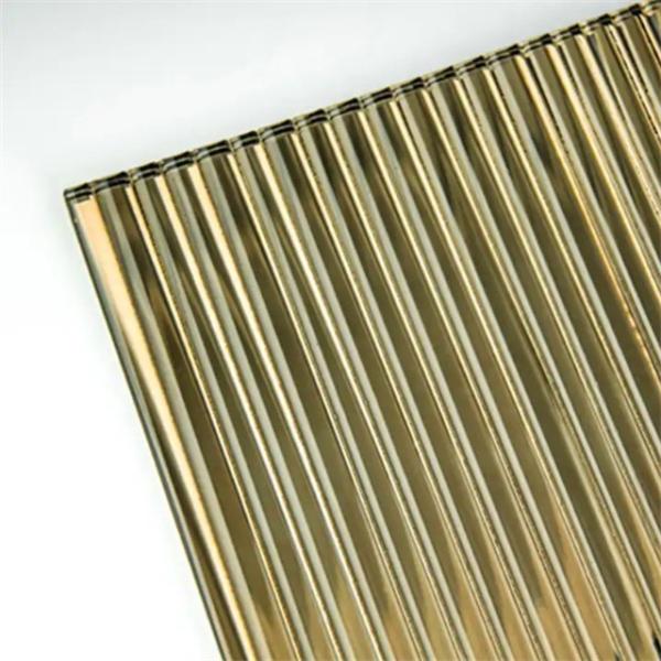 Material de construção decorativo vidro com padrão de bronze de 4 mm-6 mm para decoração de interiores