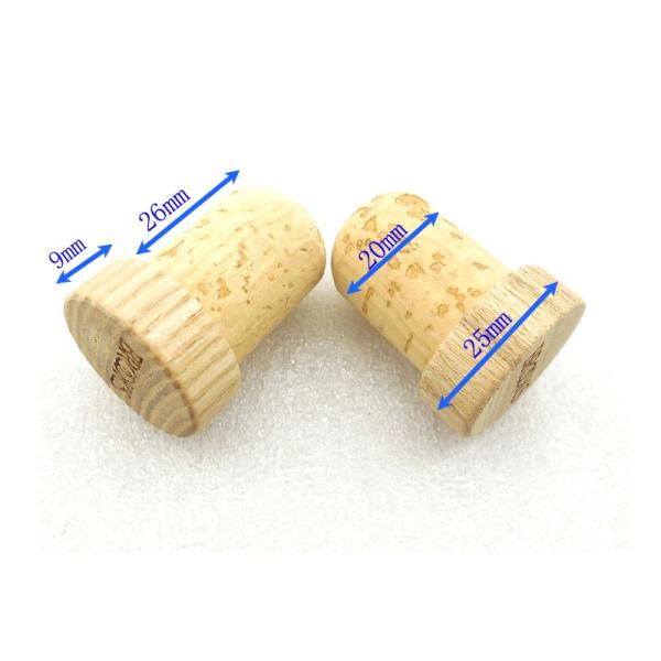 Fermeture en bois pour bouteille de vin Fermeture en liège naturel Fermeture de bouteille de vin