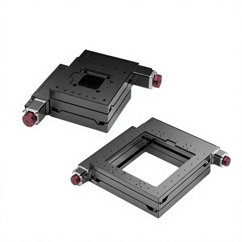 XY Axis Electric Mobile Platform 2-Axis Ball Screw for Automation / Lab High Precision Cross Roller Heavy Load MSS-A-FQTE