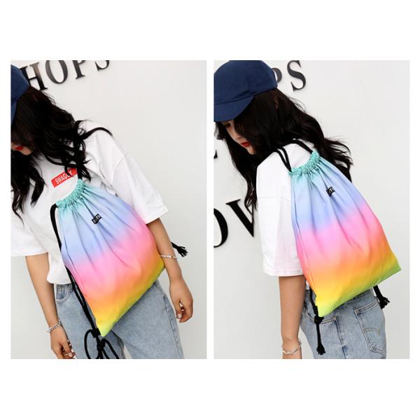 Colorful Sports Backpacks Stylish OEM Macaroon Beautiful Gradient Color