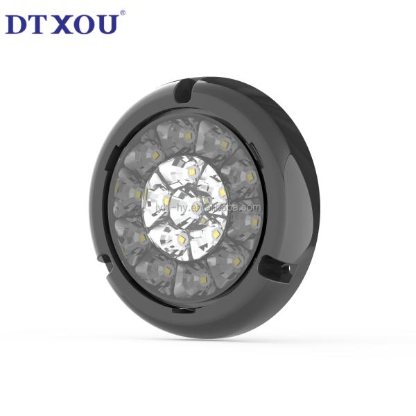 16pcs LED Chips Waterproof Sealing Light for Universal 4 Inch Round Trailer Tail Lights