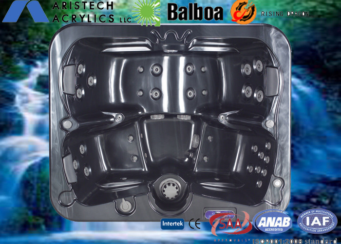 220V / 16A acrylic shell whirlpool massage outdoor portable spas hot tubs for 3-4 adults