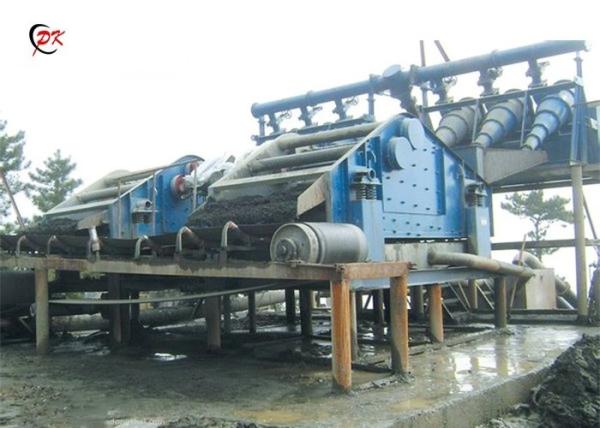 Horizontal Slag Washing Vibrating Sieve With Spraying Water On Site