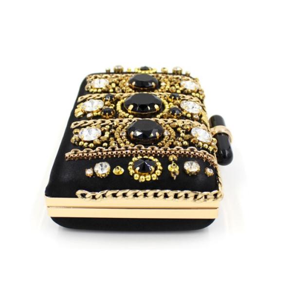 Bling Party Evening Clutch Bags Vintage Steampunk Handmade Embroider Beaded Evening Clutches