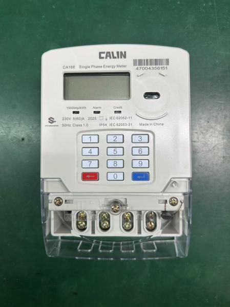 CA168-F スマートプリペイド電気メーター STS暗号化アルゴリズムを持つ反不正単相電気メーター