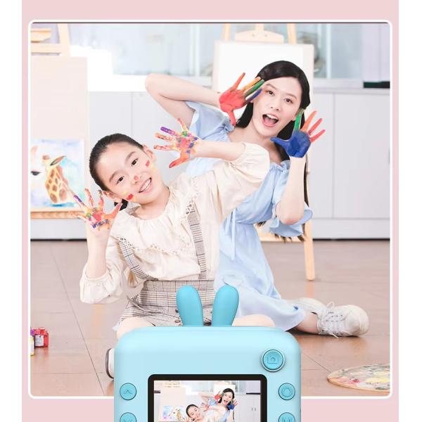 Countdown Shooting And Selfie Childrens Printable Camera Pink Blue 720P Photography