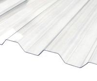 Protection UV 50um 0,8 mm Polycarbonate transparente en ondes ondulées feuille de toit