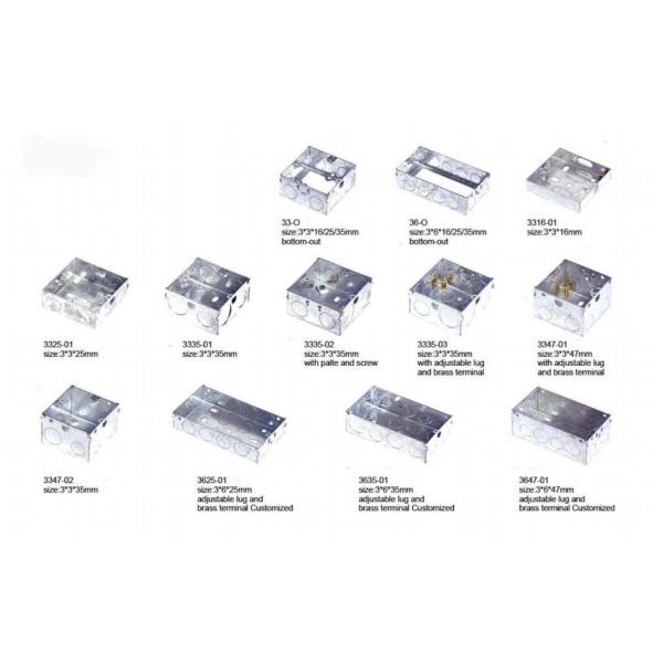 Электрический гальванизированный стальной цвет распределительной коробки BS4662 3*6 3*3 серебряный