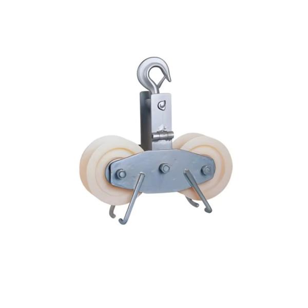 Tiempo de venta caliente Tandem Sheave String Bloque de polea de aluminio para cable de cable de alambre colgando