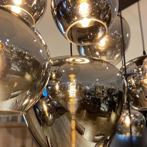 Modern Glass Chandeliers For Dining Tables Living Room Kitchen Office Coffee Hanging Lamp (WH-AP-679)