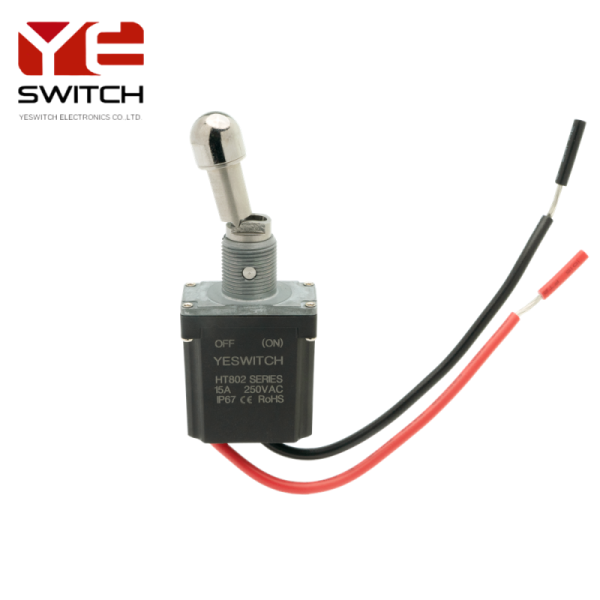 OFF-(ON) Anti-misoperation metal toggle switch Rubber terminal for Heavy-Duty Mechanical Industry