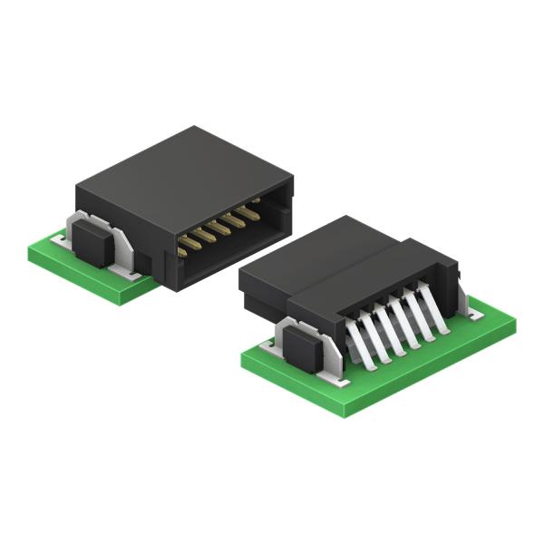1.27mm Pitch High Speed Board To Board Connector Right Angle 90° SMT Type 10.00mm Length Floating Design