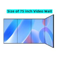 75 pouces Commercial haute performance verticale modulaire grand écran d'épissage étroit art de bordure de bordure de coulée en acier panneau vidéo mur