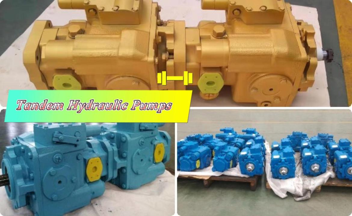 Customized hydraulic tandem pump for dredging and trenching machine Многорежимные тандемные гидравлические насосы с максимальным водоизмещением 110 + 110 мл/р