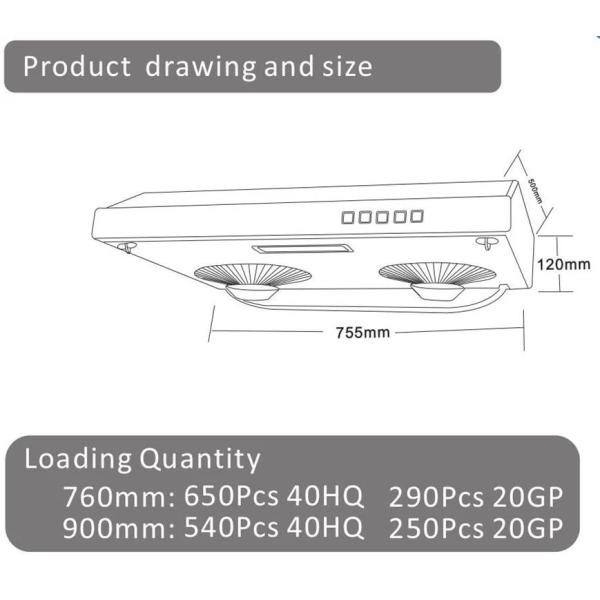 Черная стена нержавеющей стали установила тонкий клобук плитаа для коммерчески варить