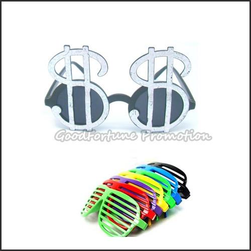 Promotional plastic funny dress make up eyeglass party festival holloween gift decor