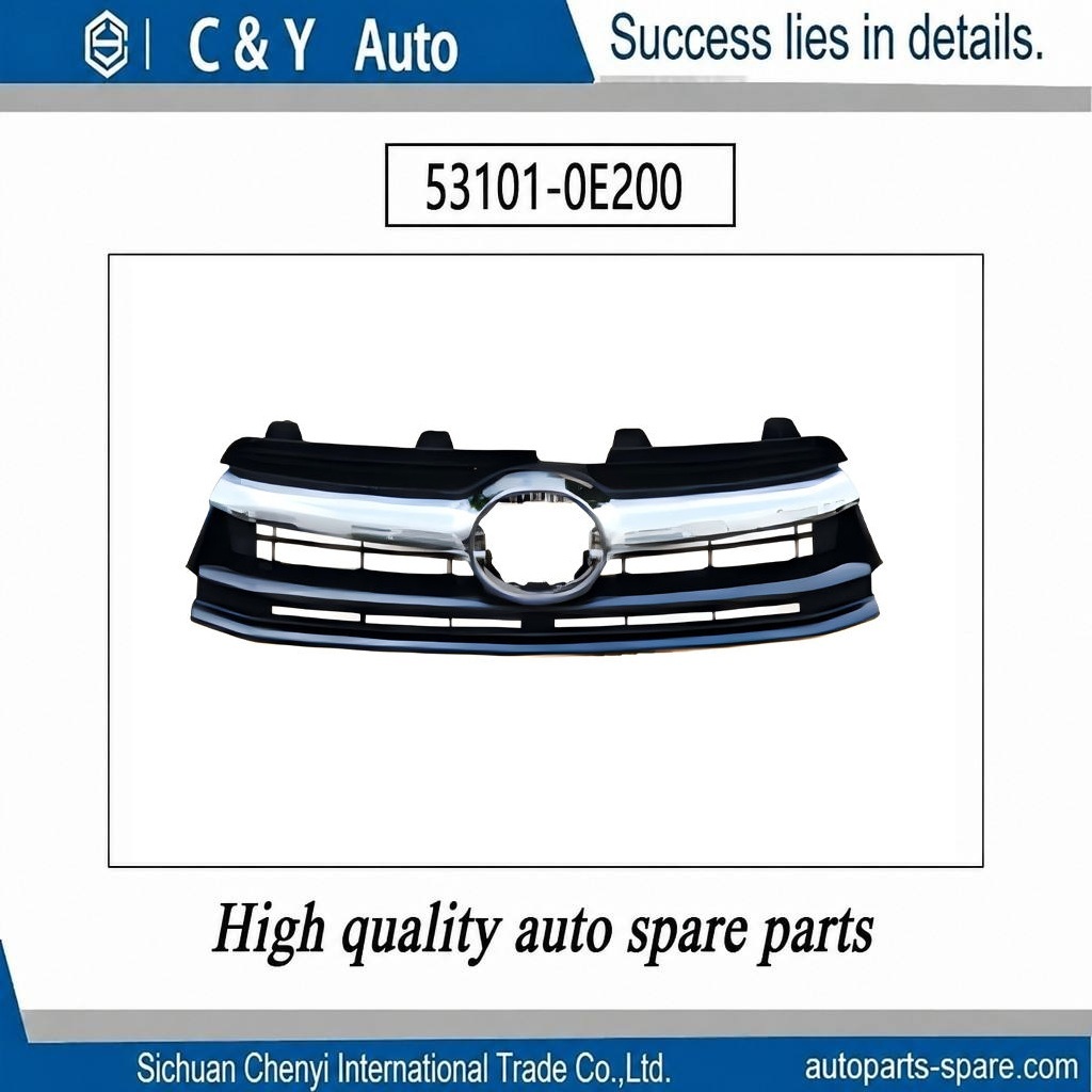 53101‑0E200 Front Upper Grille For Toyota Highlander US Spec Front Face Exterior Repair Parts