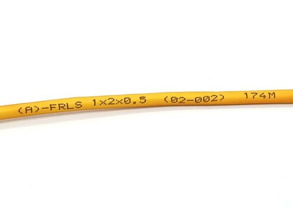 Baixo fogo do alarme do fumo FRLS - o cabo resistente 2C 0.5MM2 protegeu o fio elétrico