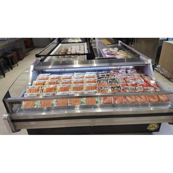 Customizable Meat Display Cooler Lighting Adjustable Meat Display Refrigerator