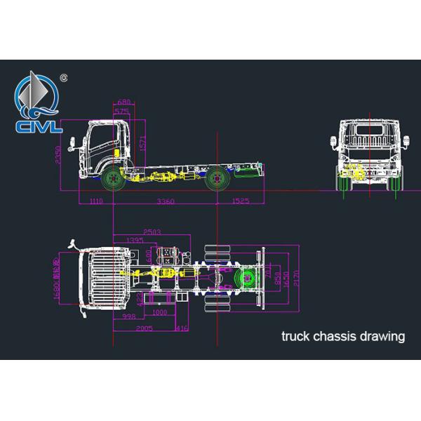 100P 600P 700P Sidewall Cargo Truck ISUZU Medium 4500-6500kg Payload Pickup Truck