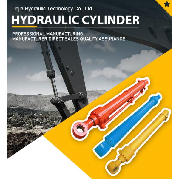 Estructura estándar de doble acción del cilindro del brazo del excavador Assy cilindro de aceite hidráulico